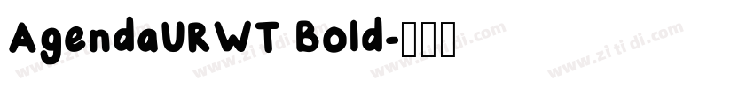 AgendaURWT Bold字体转换